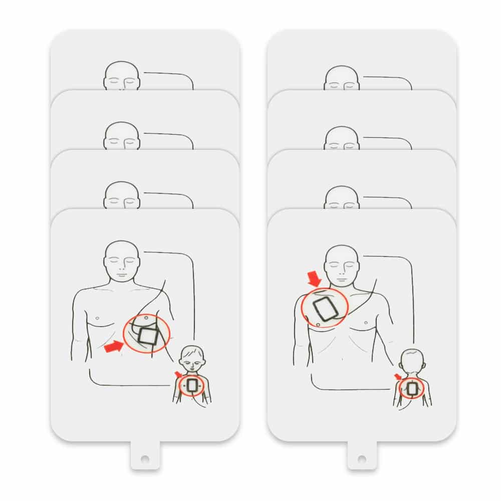 prestan aed ultratrainer adult child replacement pads 4 pack