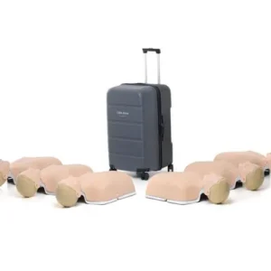 6 Pack of Laerdal Little Anne with carry suitcase