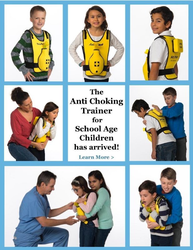 Act+Fast Anti Choking Trainer Vest for Children - NucoPlus 
