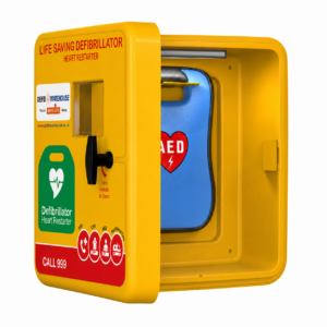 Outdoor Unlocked Cabinet open
