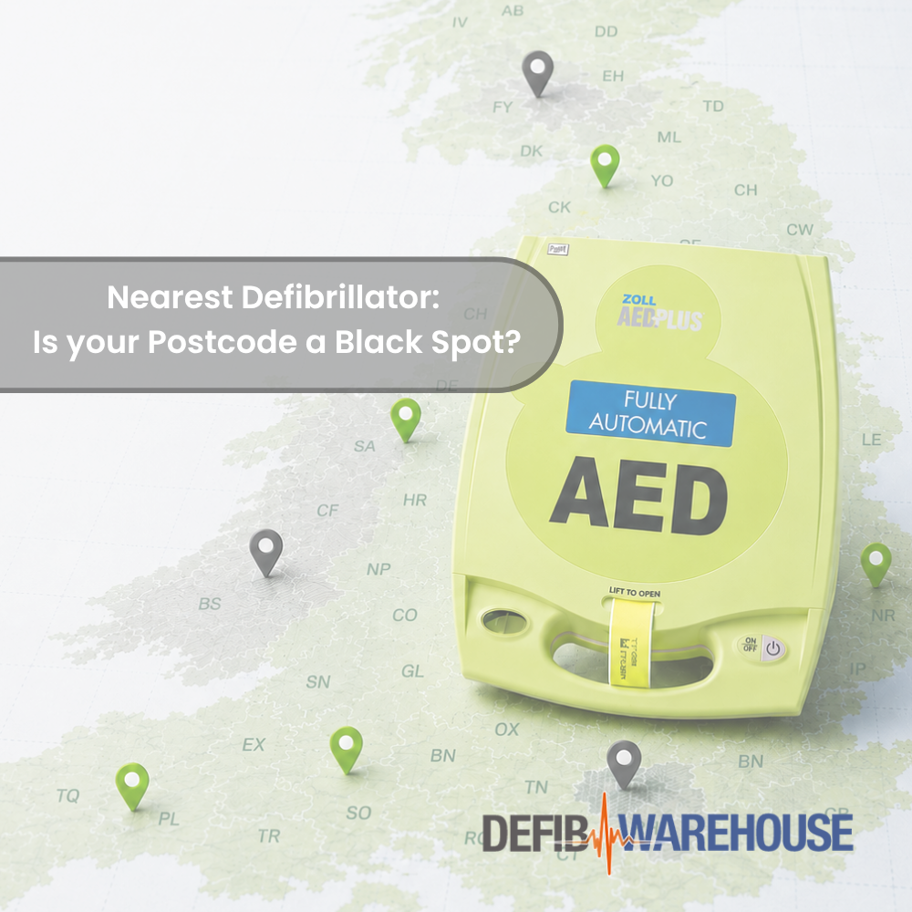 Nearest Defibrillator: Is your Postcode a Black Spot?