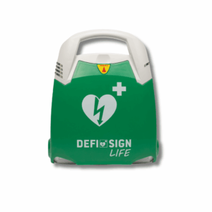 Front of a DefiSign Life defibrillator