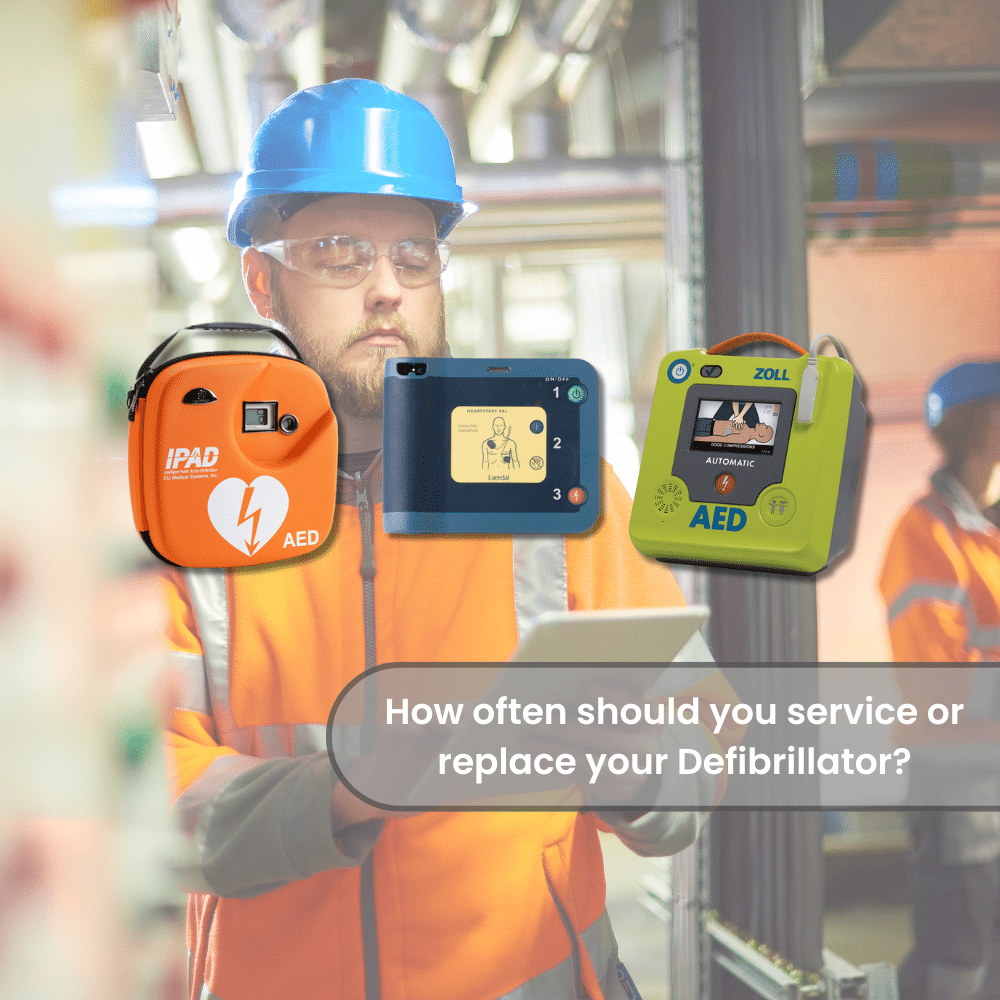 How often should you service or replace your defibrillator?