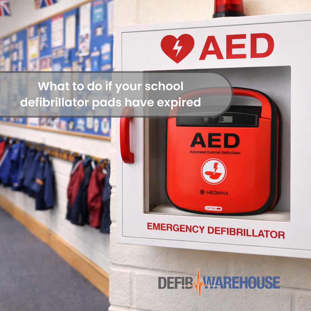 What to do if your school defibrillator pads have expired