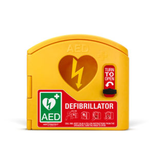 AED Protect Outdoor cabinet unlocked