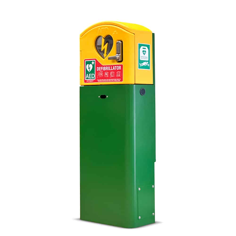 AED Protect Solar Powered Outdoor Defibrillator Cabinet (Locked)