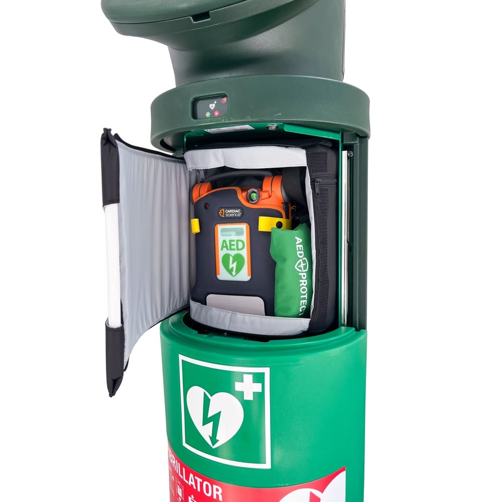 AED Protect Solar Powered Outdoor Defibrillator Cabinet