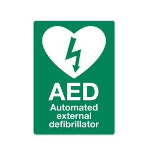 AED Wall Sign Self Adhesive Vinyl