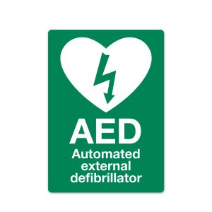 AED Wall Sign Self Adhesive Vinyl