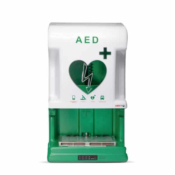 ARKY Core Plus Outdoor AED Cabinet c/w Heating Open
