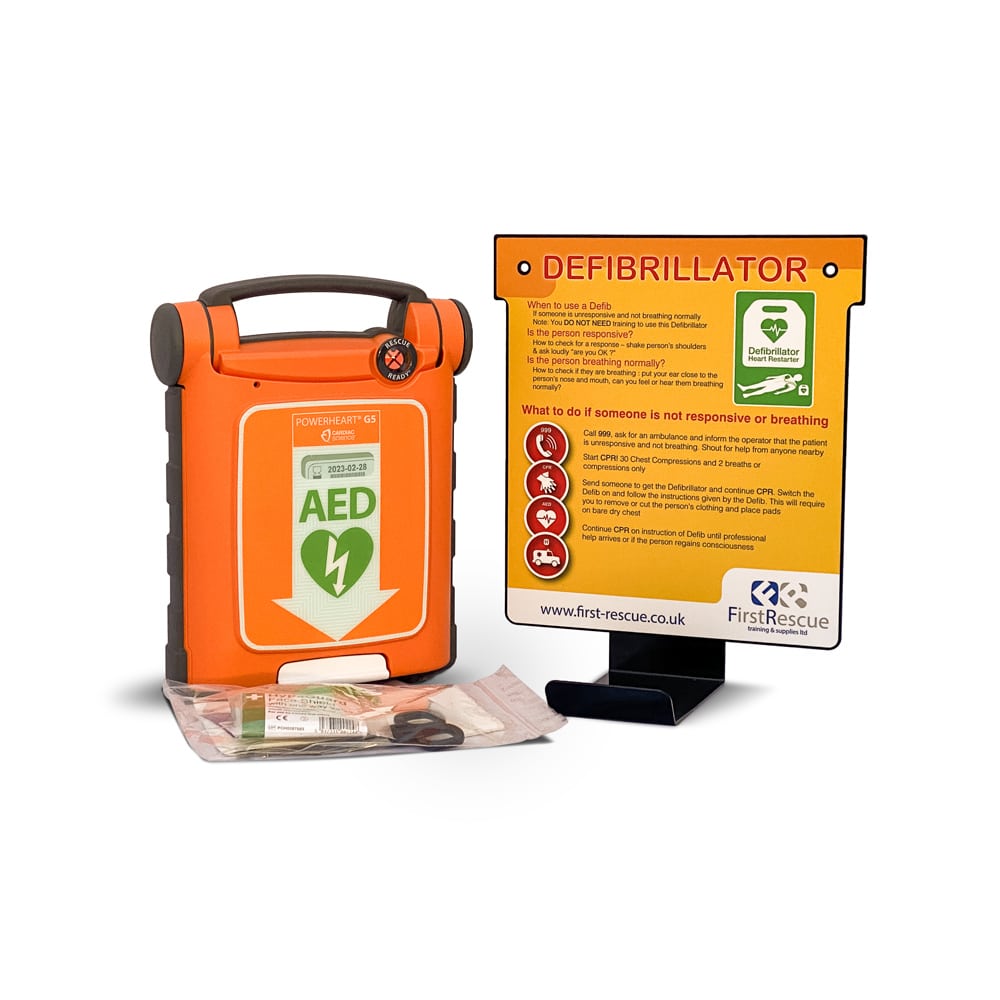 Cardiac Science Powerheart G5 Fully Automatic Aed &Amp; Wall Hanger Package 4 Cardiac Science Powerheart G5 Fully Automatic AED & Wall Hanger Package