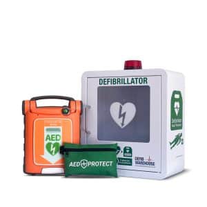 Cardiac Science Powerheart G5 Fully Auto AED Indoor Cabinet Package