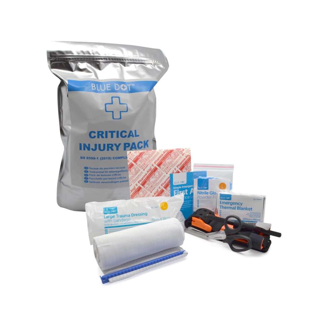 Critical Injury Pack - Bs8599-1:2019 Compliant 1 Critical Injury pack