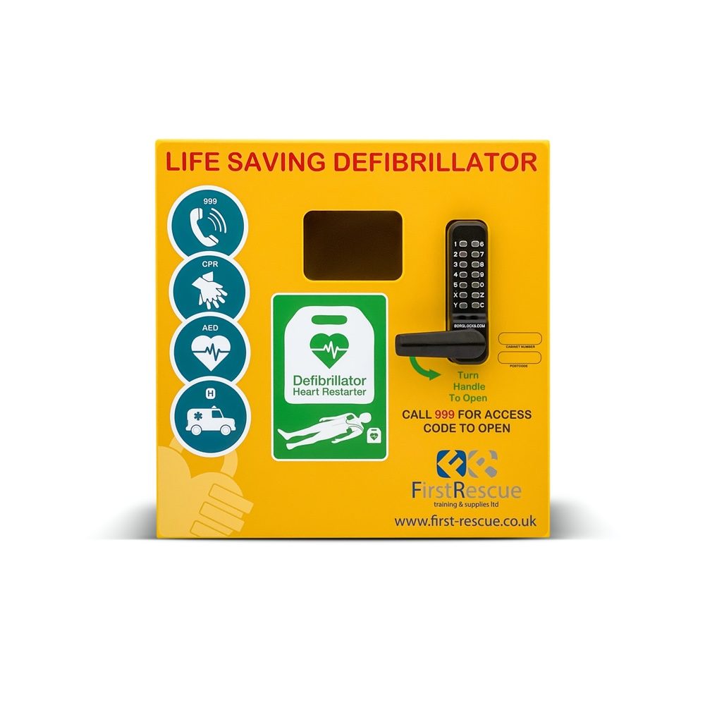 Defib Store 1000 Stainless Steel Defibrillator Locked