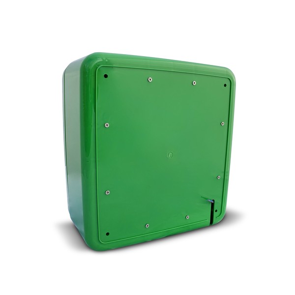 defibstore 4000 polycarbonate outdoor aed cabinet green