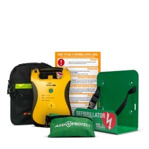 Defibtech Lifeline Fully Automatic AED High Capacity Indoor Package