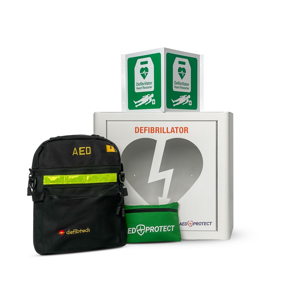 Defibtech Lifeline Semi Automatic AED Standard Battery Indoor Package