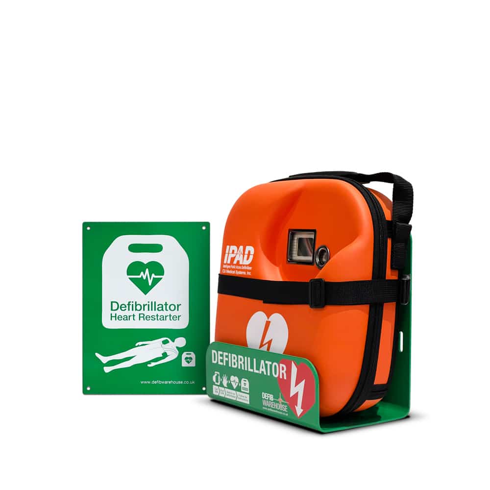 Defibwarehouse IPad SP1 Fully Auto Indoor AED Package