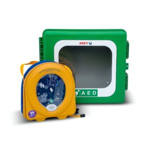 HeartSine Samaritan PAD 360P Fully-Auto & Arky Outdoor AED Cabinet Package