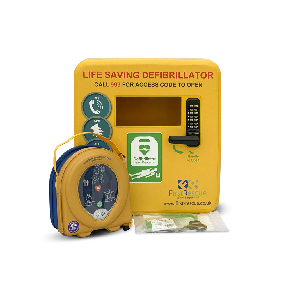 HeartSine 500P Defibrillator with CPR Advisor Defibstore 4000 Package