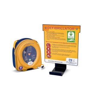 HeartSine 500P Defibrillator with CPR Advisor Wall Hanger Package