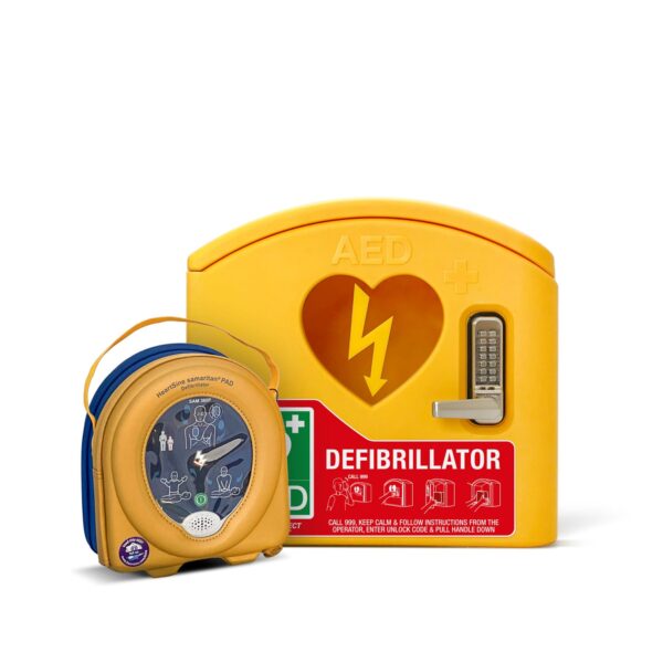 HeartSine Samaritan PAD 360P Fully-Auto AED & AED Protect Outdoor Locked Package