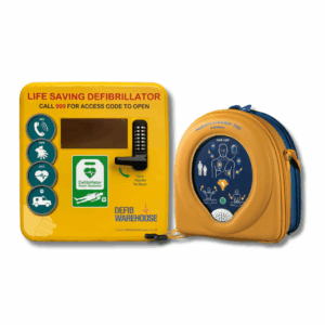 Heartsine 350P and Defibstore 4000 Outdoor Cabinet Package