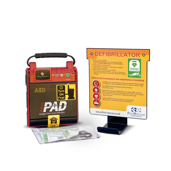 I-PAD SAVER NF1200 Semi-Automatic Defibrillator Wall Hanger Package