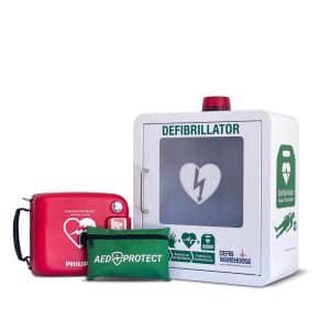 Philips HeartStart FRx Defibrillator with Indoor AED Cabinet Package