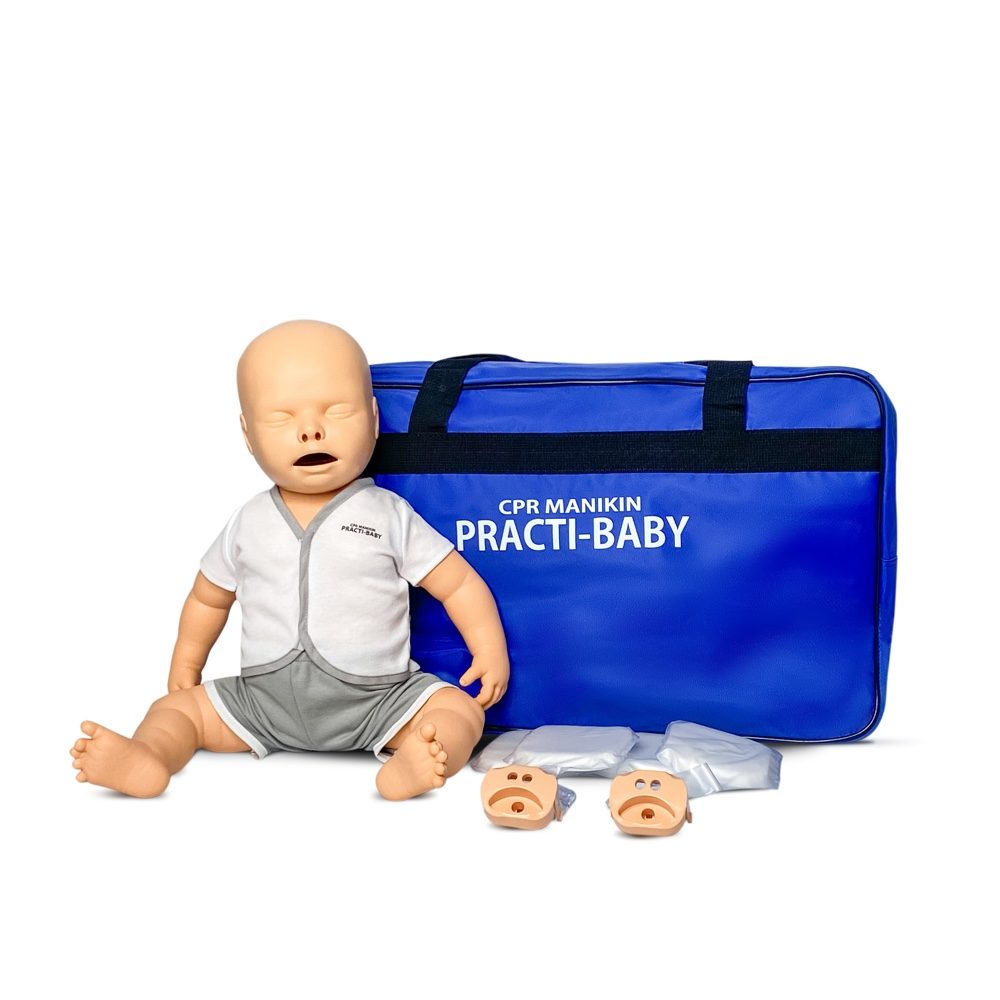 Practi-Baby CPR Manikin with Carry Bag - DefibWarehouse - Wide