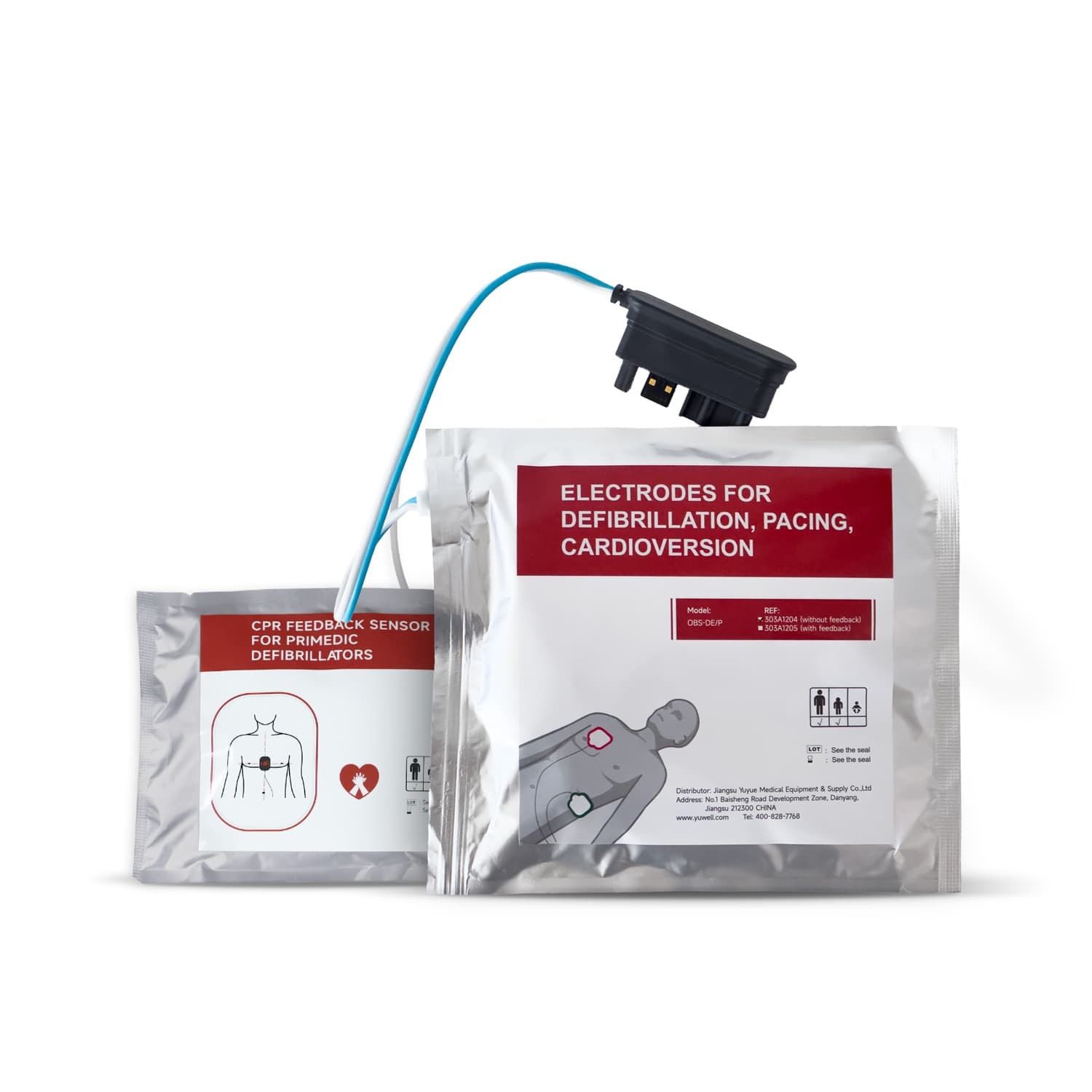 primedic heartsave y ya adult child electrode pads with cpr front
