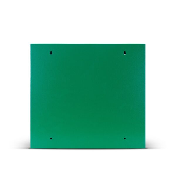 Universal Indoor Defibrillator Cabinet Green Back