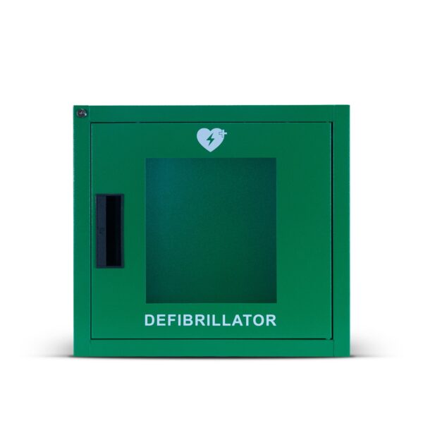 Universal Indoor Defibrillator Cabinet Green