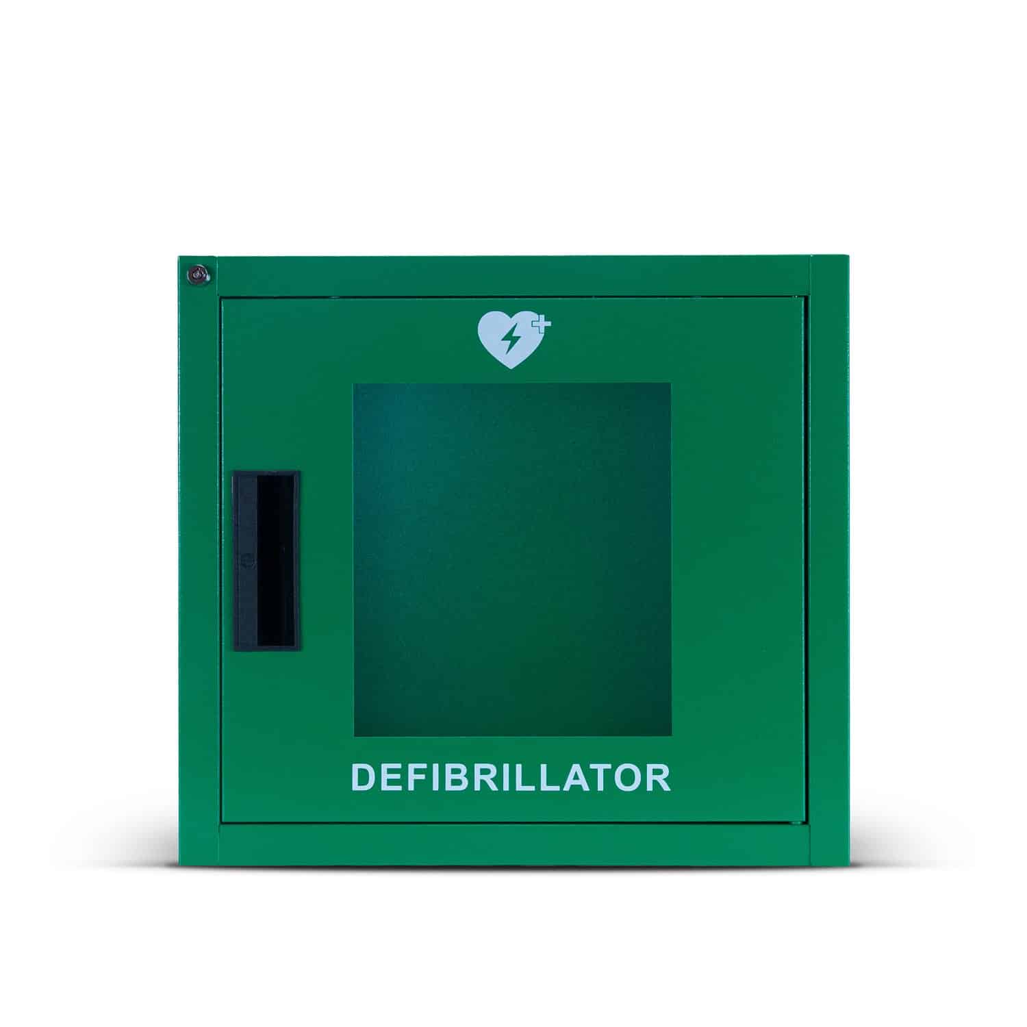 Universal Indoor Defibrillator Cabinet Green