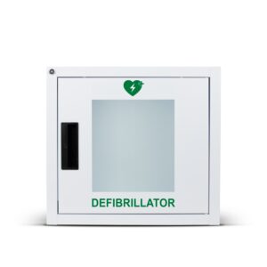 Universal Indoor Defibrillator Cabinet White
