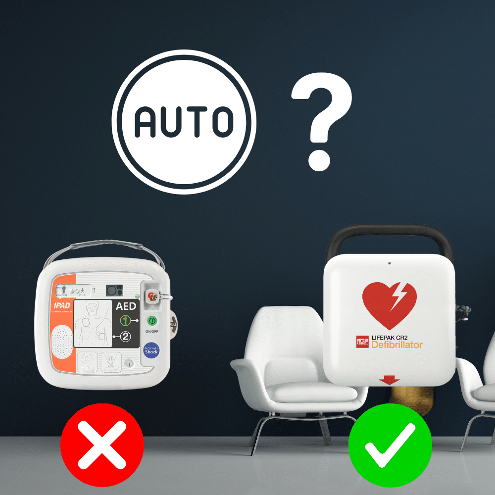What are the 2 types of defibrillator?