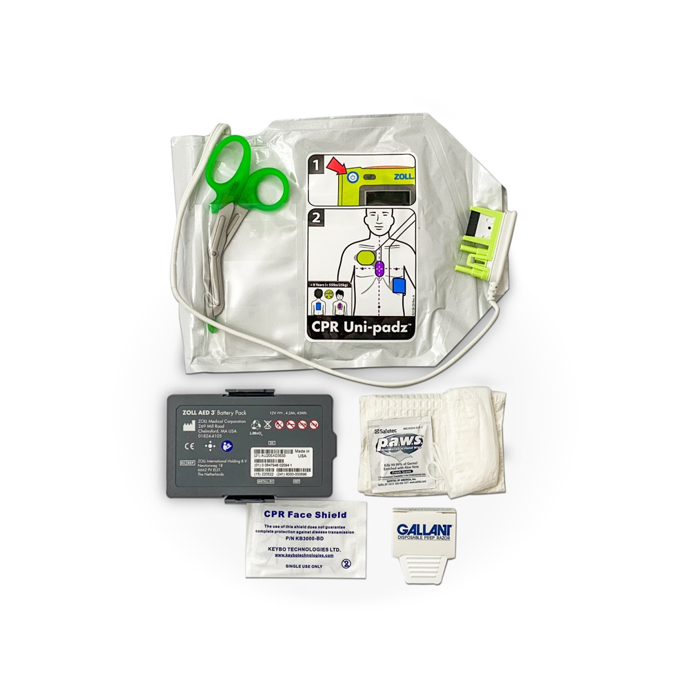 ZOLL AED 3 CPR Uni-padz and Battery Bundle