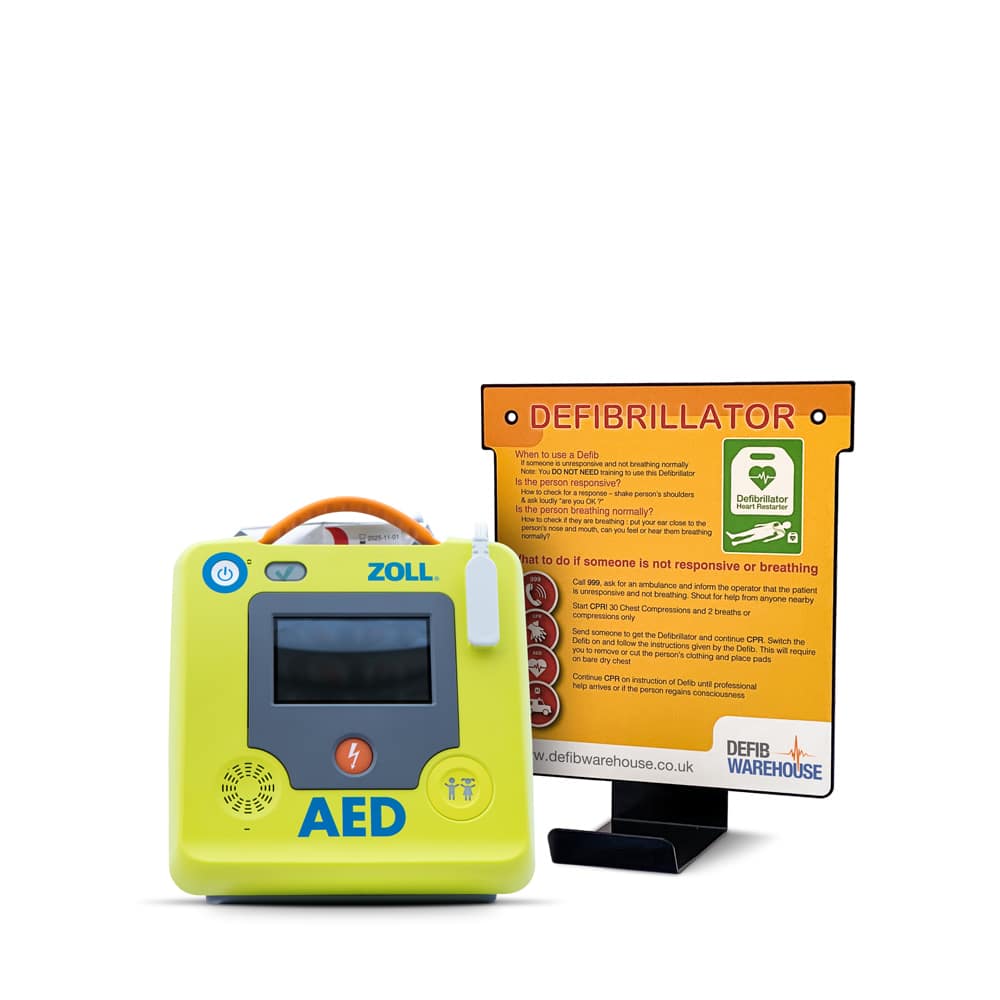 ZOLL AED 3 Semi Automatic Defibrillator & Wall Hanger Package