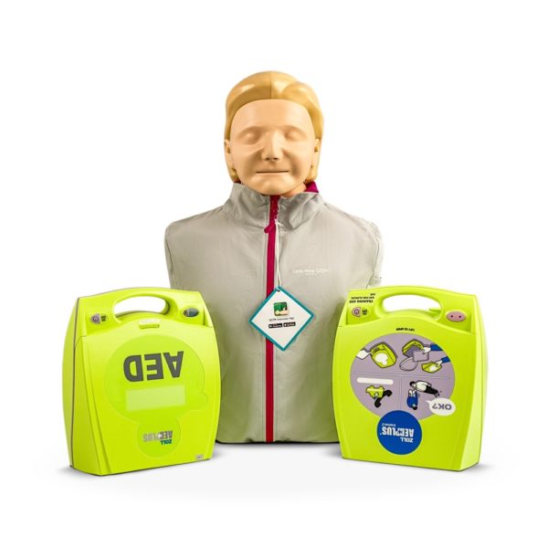 ZOLL AED Plus Fully Auto + Training AED & Manikin Package
