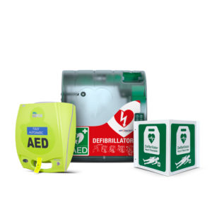 ZOLL AED Plus Fully-Auto & AIVIA 210 Outdoor Cabinet Package